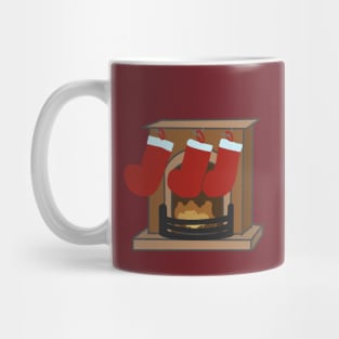 Christmas fireplace Mug